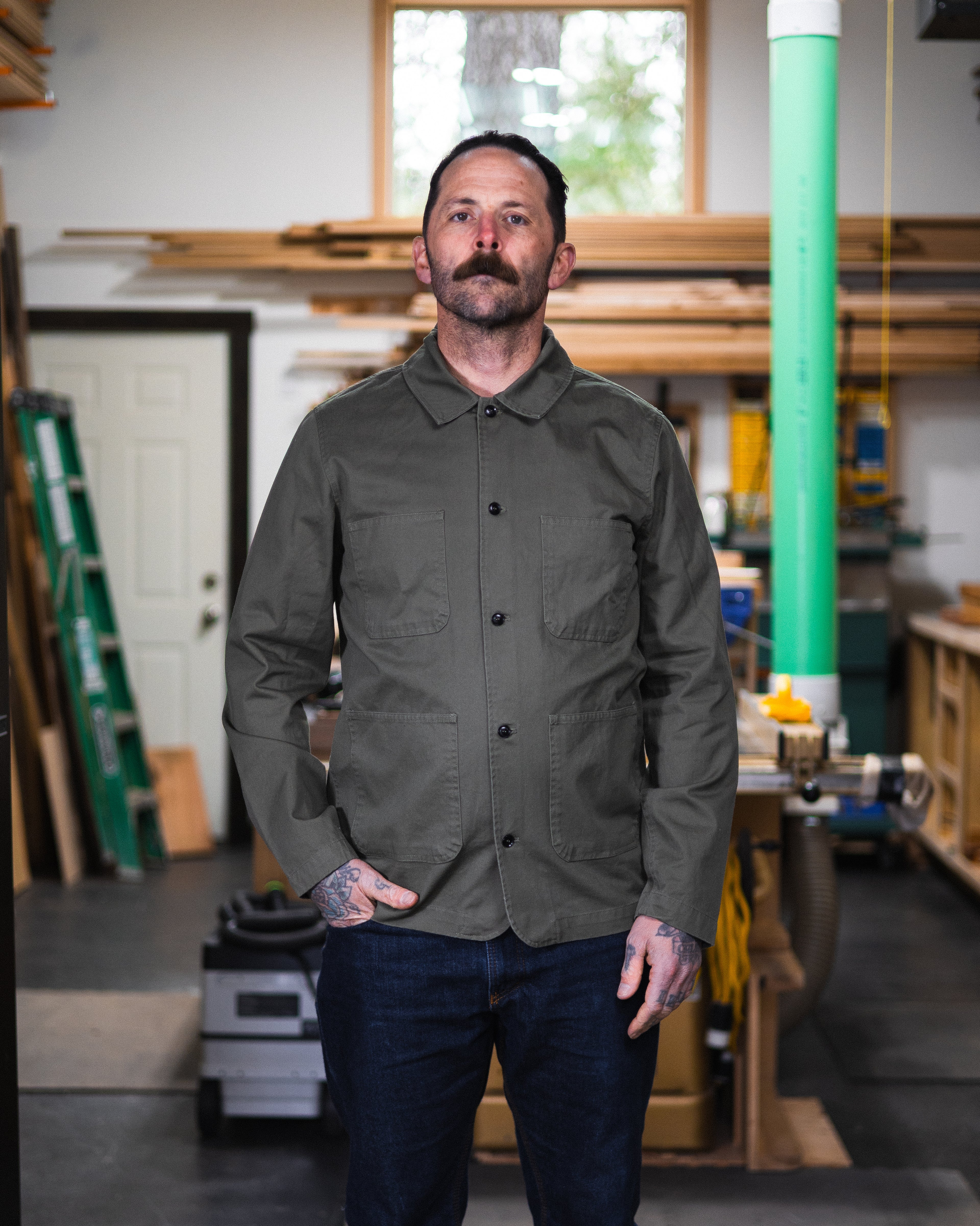 Workline Shacket - Army