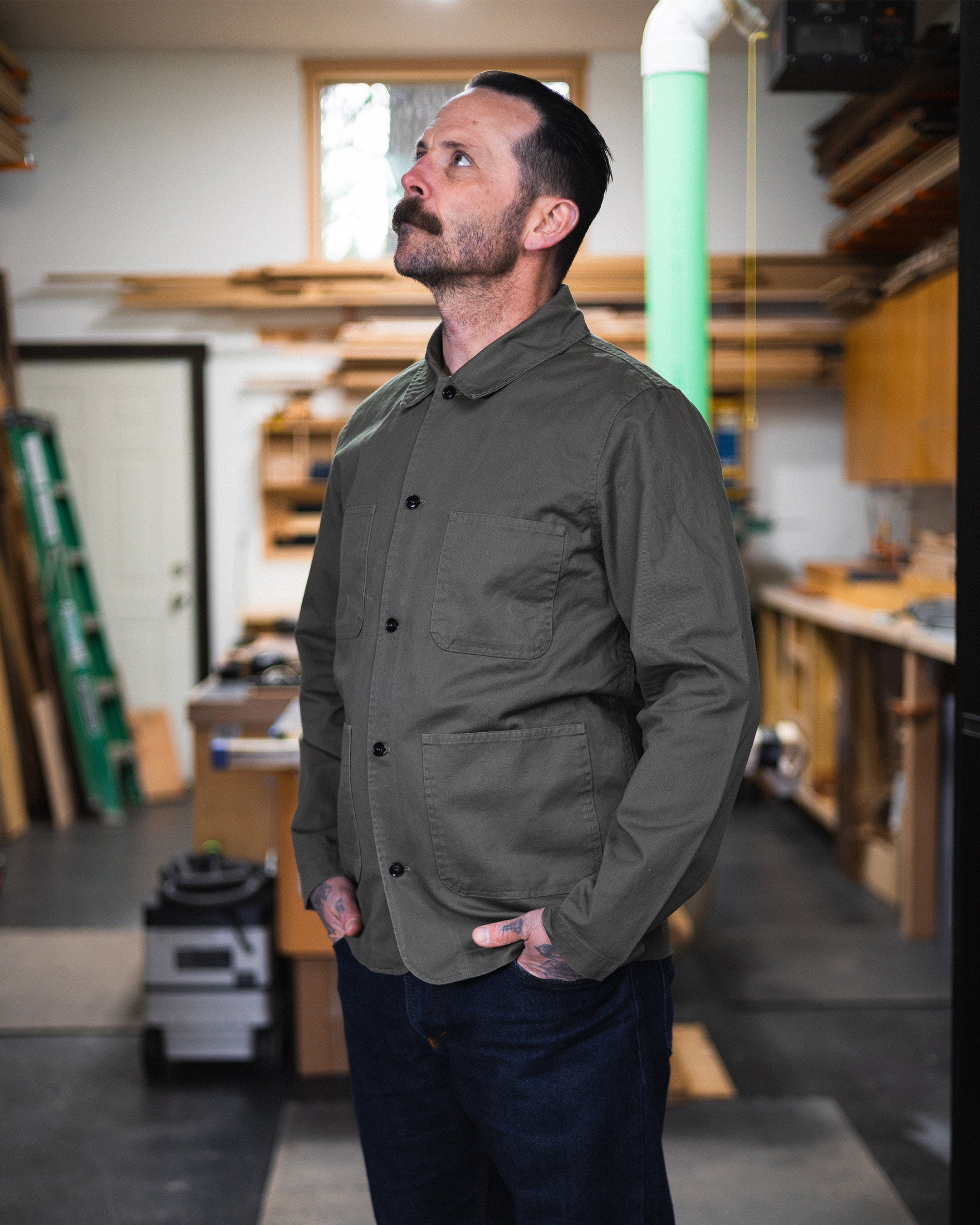 Workline Shacket - Army