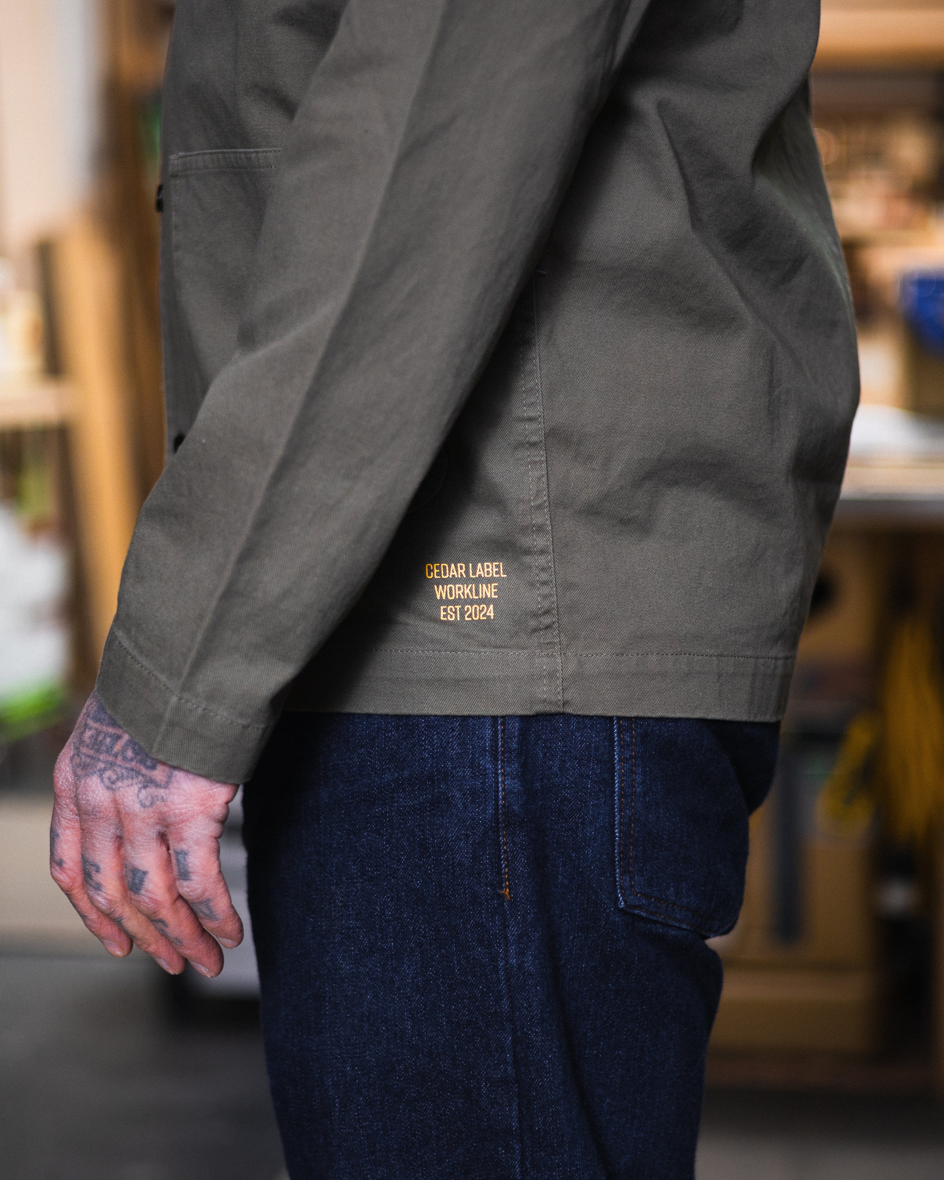 Workline Shacket - Army
