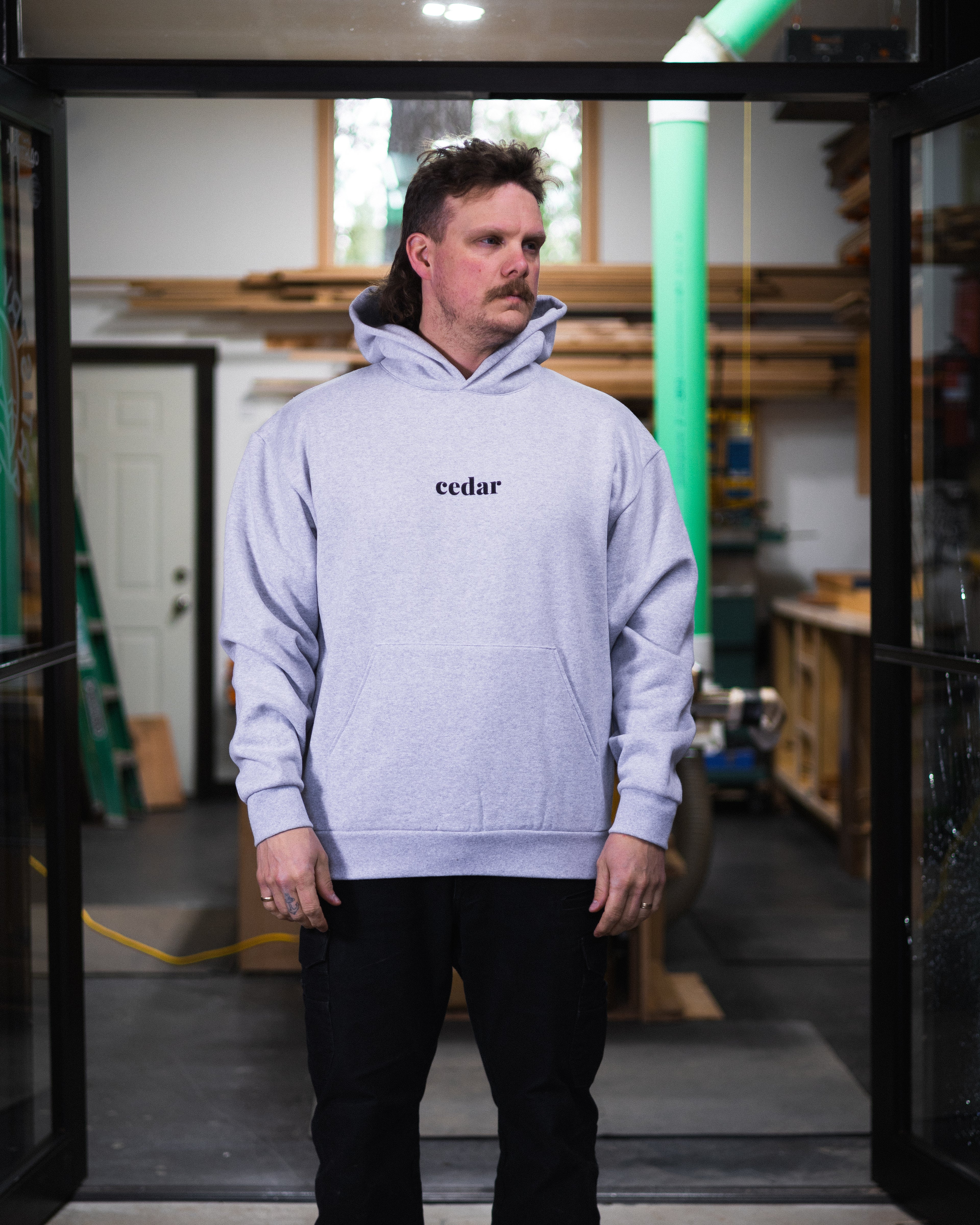 Micro Cedar Premium Hood - Athletic Grey
