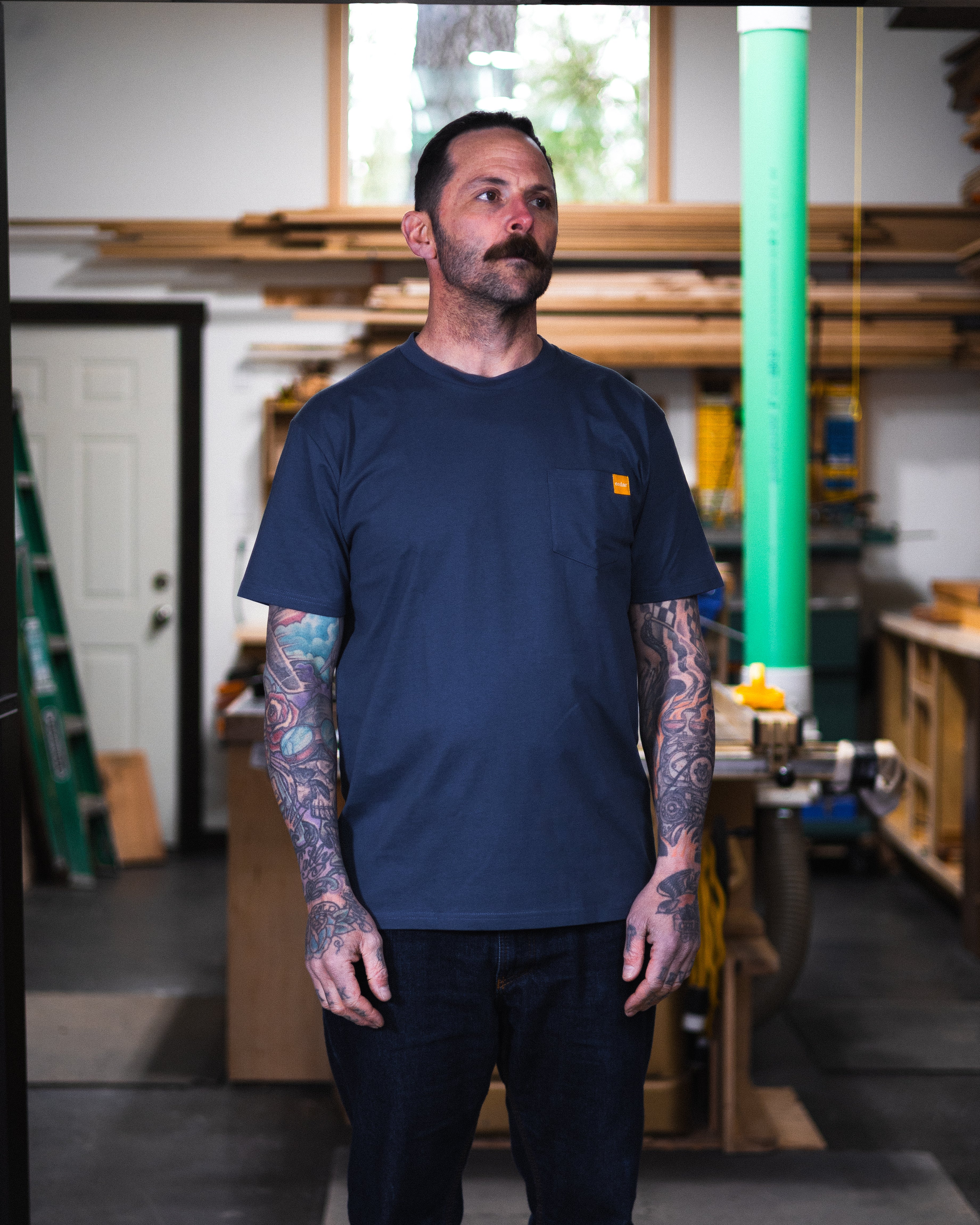 Trade Pocket T-Shirt - Blue