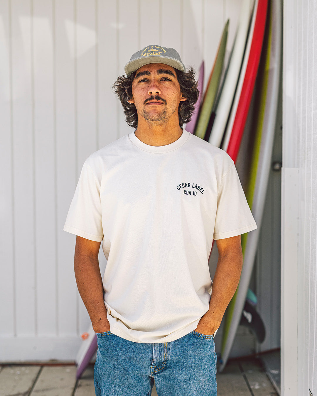 Location Tee - Ecru