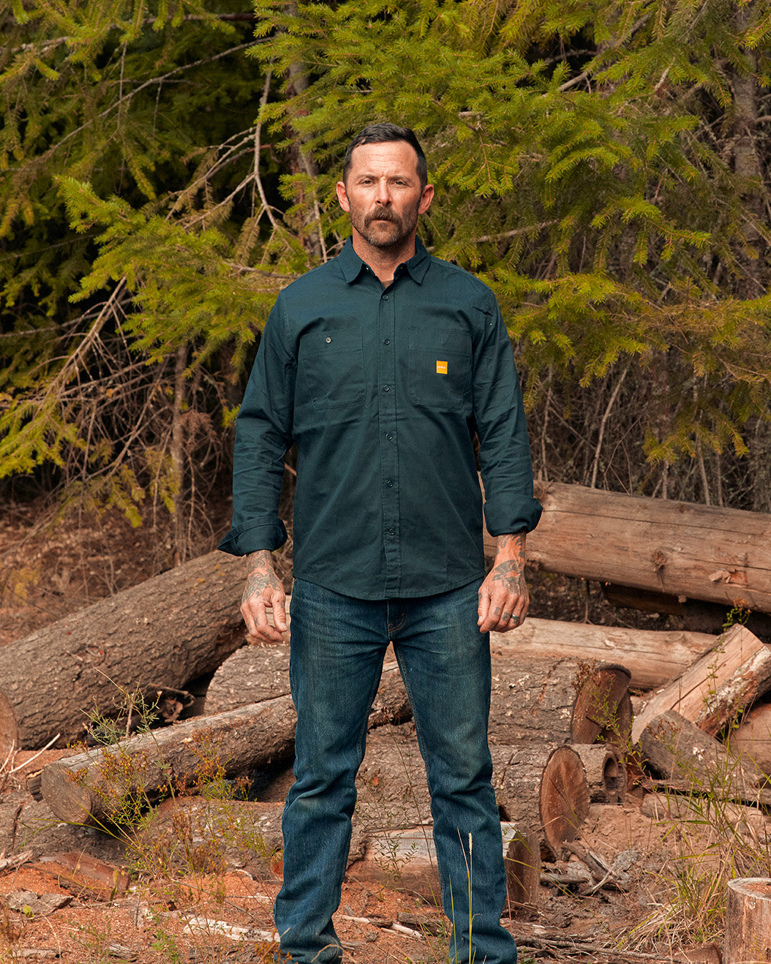 OG Mid-Weight L/S Trade Shirt - Navy