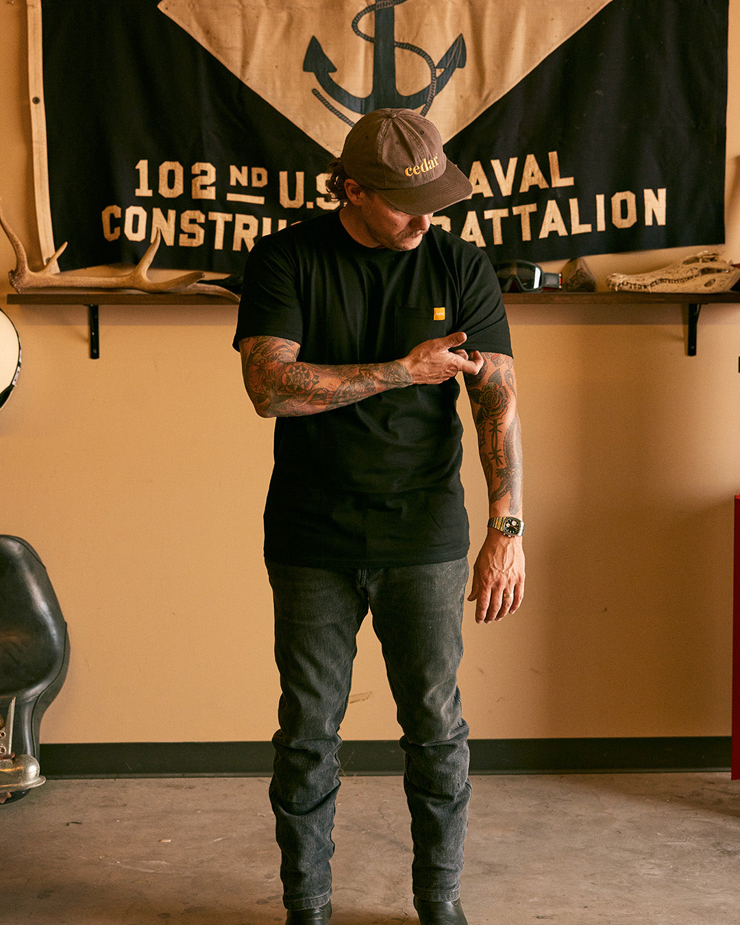 Trade Pocket T-Shirt - Black