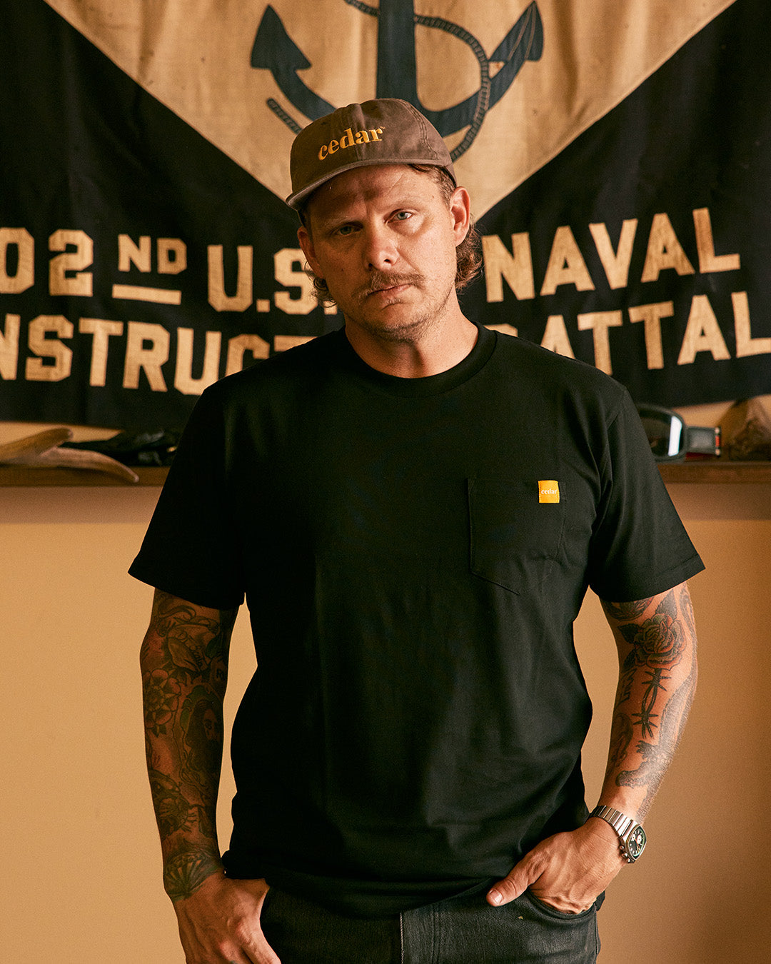Trade Pocket T-Shirt - Black