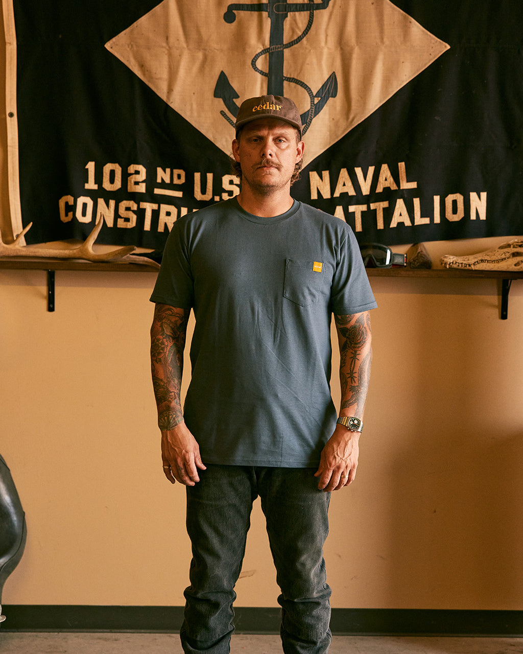 Trade Pocket T-Shirt - Blue