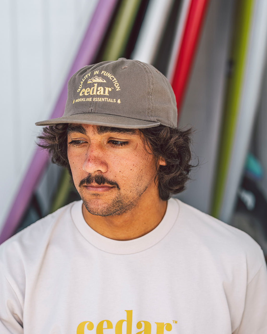 Workline Canvas Hat - Walnut
